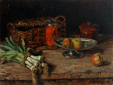Fritz Westendorp Stilleben mit Lauch 1916