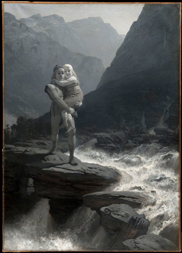 Frithiof och Ingeborg (ur Frithiofs saga) (August Malmström) - Nationalmuseum - 133160