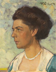 Fritz Erler Bildnis Olga Erler