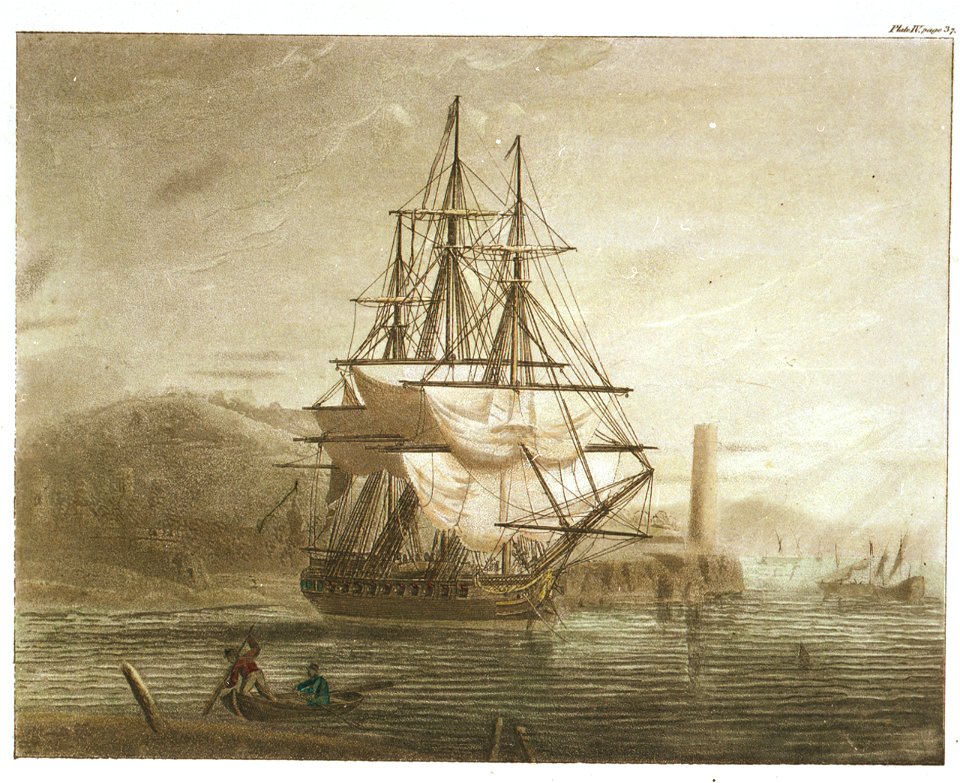 Frigate c.1790 (Illustration to Falconer's 'Shipwreck') RMG PU6036