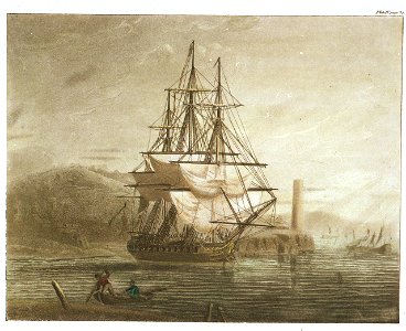 Frigate c.1790 (Illustration to Falconer's 'Shipwreck') RMG PU6036
