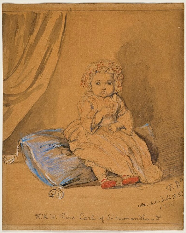 Fritz von Dardel - Karl Oskar (1852-1854), prins av Sverige och Norge - NMGrh 4698 - Nationalmuseum