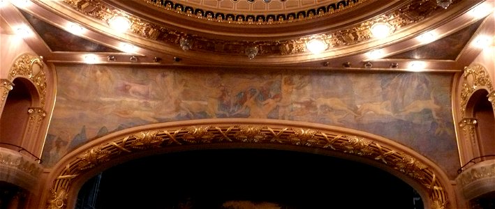 Friso sobre o proscênio do Theatro Municipal do Rio de Janeiro - 1936