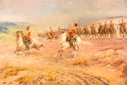 Fritz Grotemeyer Angriff des Preußischen Leib-Garde-Husaren-Regiments