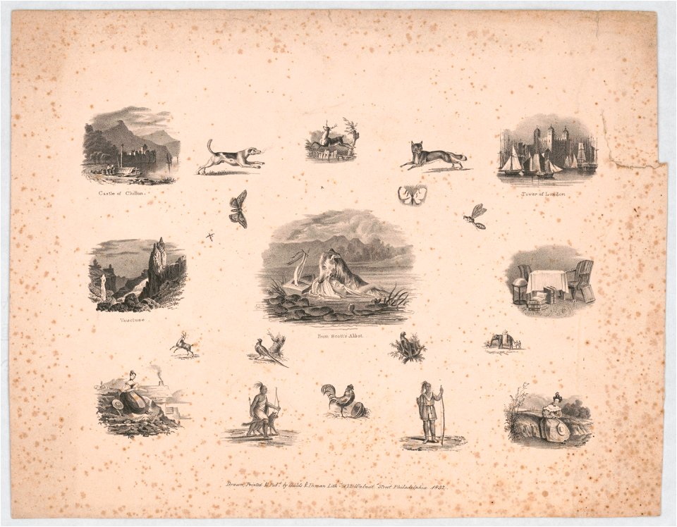 From Scott's Abbot - drawn, printed & pubd. by Childs & Inman Lithrs. 122 Walnut Street Philadelphia 1832. LCCN2014648383