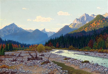 Fritz Müller-Landeck Tal bei Schloss Linderhof