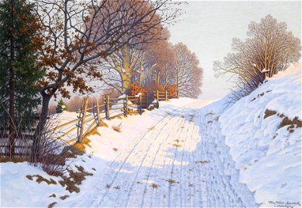 Fritz Müller-Landeck Winterabendsonne