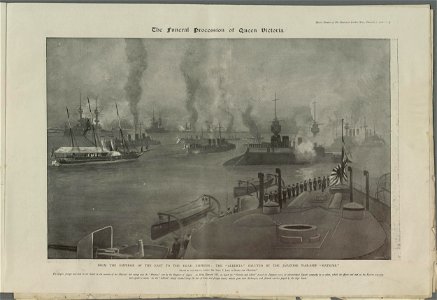 From the Emperor of the East to the dead Empress the Alberta saluted by the Japanese war-ship Hatsuse (5254882)