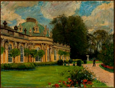 Fritz Rhein - Sanssouci Palace in Potsdam - M.Ob.1387 MNW - National Museum in Warsaw