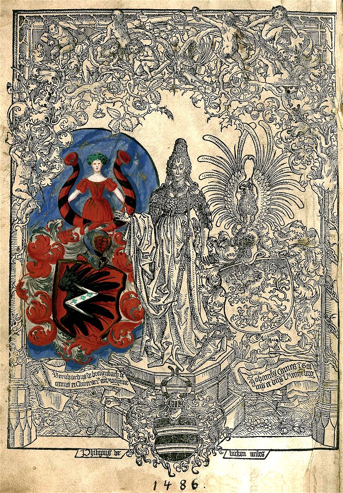 Frontispiece - Breydenbach Bernhard Von - 1486