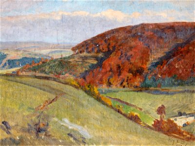 Fritz Wille Herbsttag in der Umgegend von Kerpen 1924