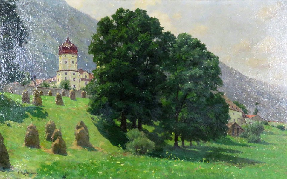Fritz Wilhelm Rabending Blick auf Stift Stams