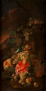 Fruit Piece with a Landscape Background (Giovanni Paolo Spadino) - Nationalmuseum - 17344
