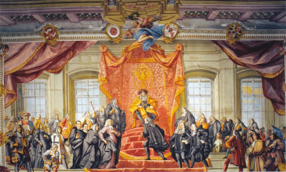 Fromiller Huldigung der Stände vor Kaiser Karl VI