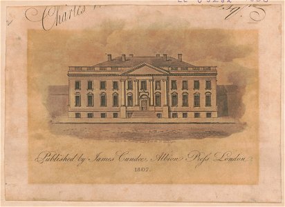 Front view of the president's house LCCN2003677920