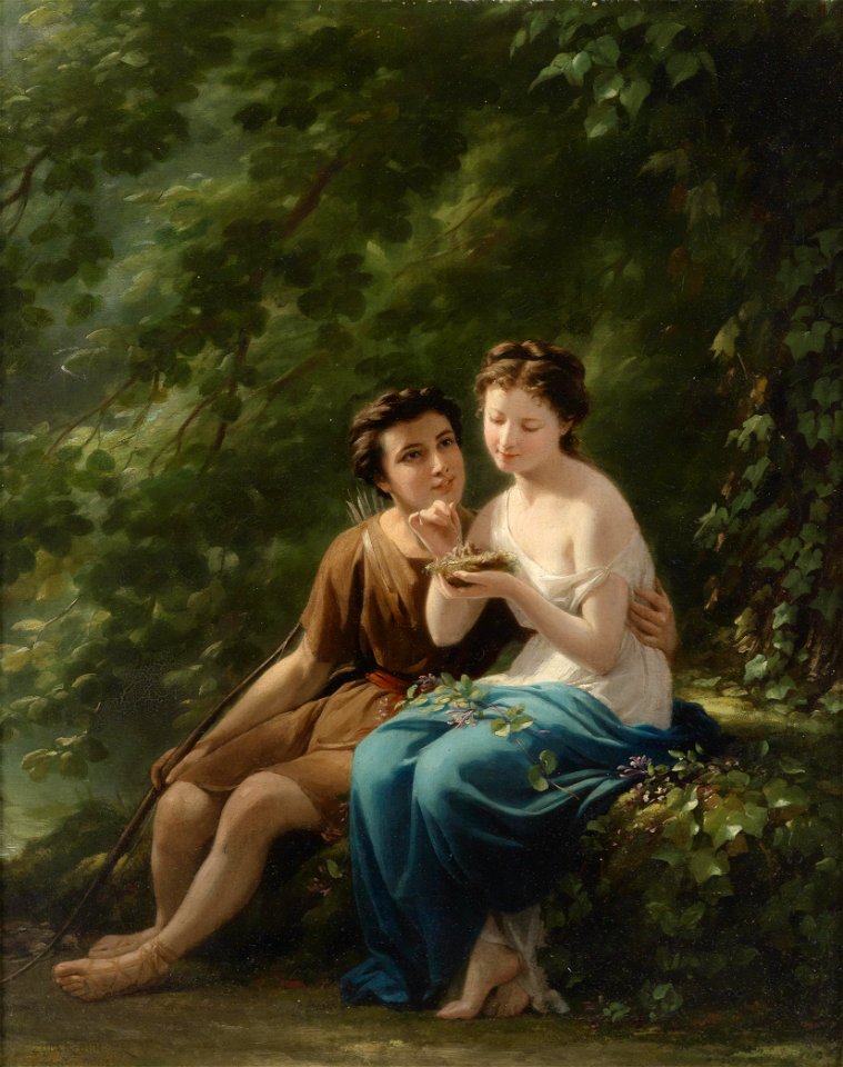 Fritz Zuber-Buhler Idylle im Waldinneren