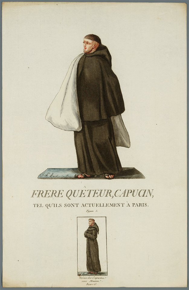 Frère quêteur Capucin, objectnr A 16351