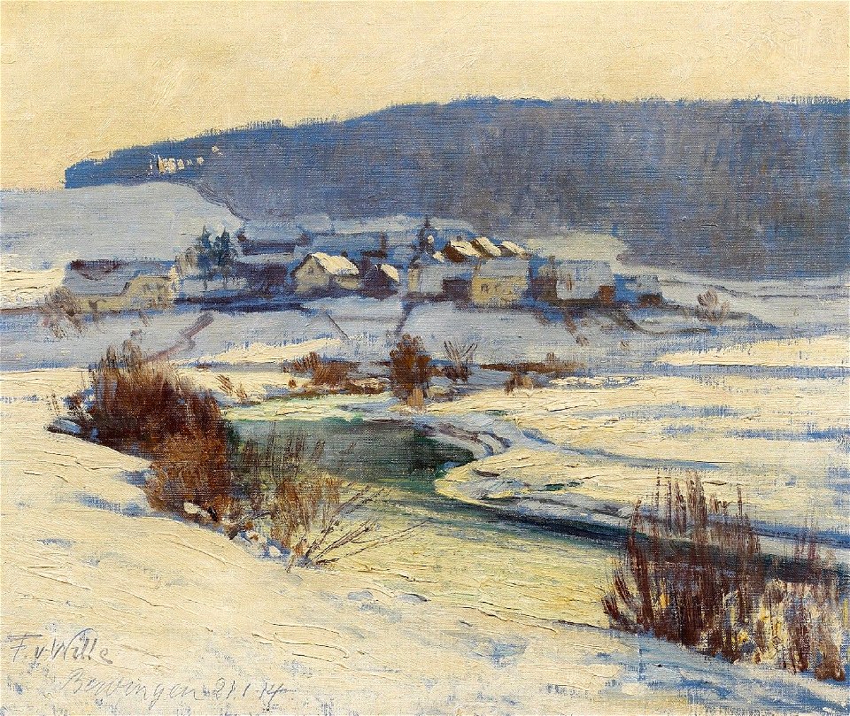 Fritz von Wille Winter in Bewingen