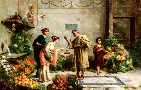 Ettore Forti The Vendor of Antiquities - Free Stock Illustrations