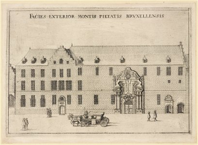 Front of Mons pietatis Brussels (Hollar)