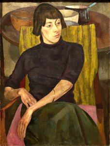 Nina Hamnett by Roger Fry 1917. Free illustration for personal and commercial use.