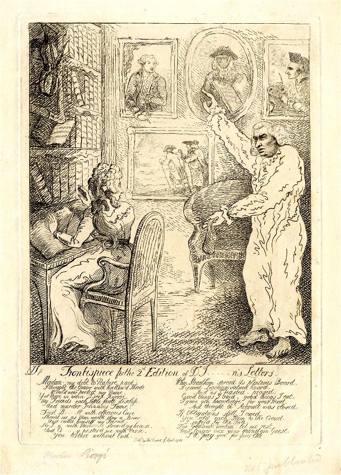 Frontispiece for the 2nd Edition of Dr J-n's Letters (BM 1925,0715.28)