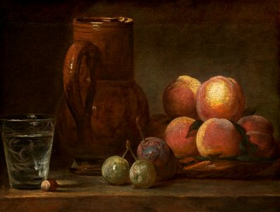 Fruit, Jug, and a Glass A12318. Free illustration for personal and commercial use.