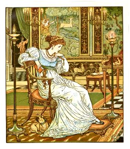 From “The Hind in the Wood” by Walter Crane