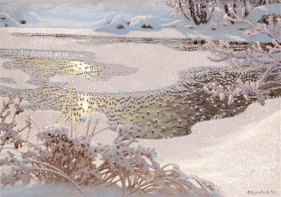 Frozen Lake. Gustaf Fjæstad