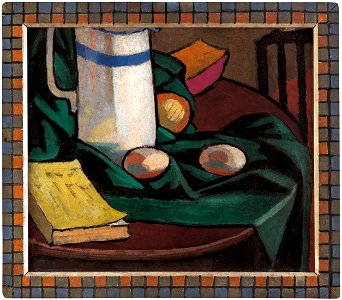 Roger Fry - Still life- jug and eggs - Google Art Project. Free illustration for personal and commercial use.