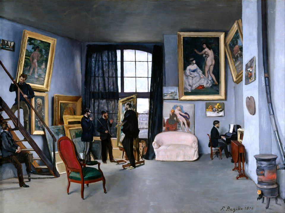 Frédéric Bazille - Bazille's Studio - Google Art Project