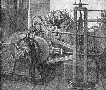 Froude hydraulic dynamometer (Rankin Kennedy, Modern Engines, Vol VI)
