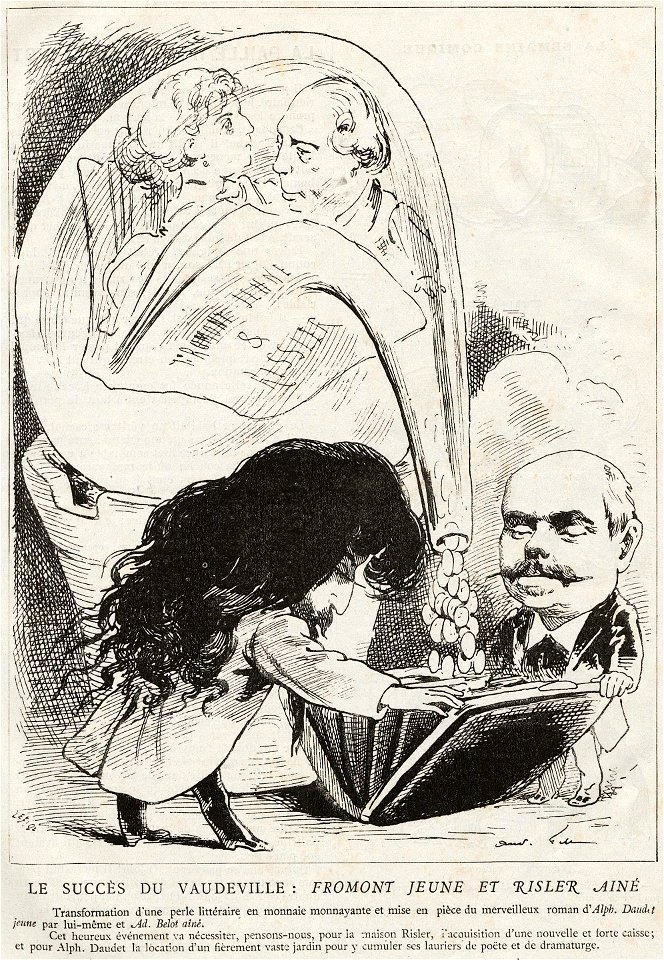Fromont jeune et Risler aîné au Vaudeville (L'Eclipse, 1876-10-01)