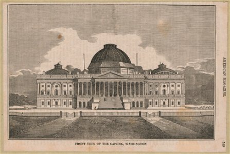 Front view of the Capitol, Washington LCCN2004669591