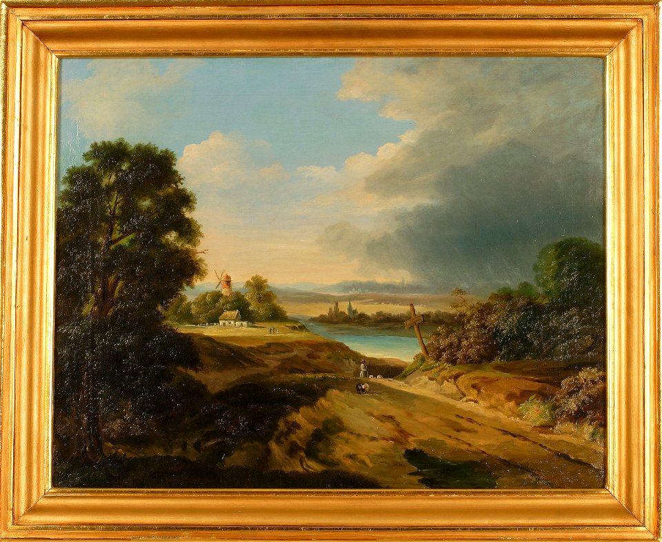 Fryderyk Skarbek - Landscape with a windmill - MP 2247 MNW - National Museum in Warsaw