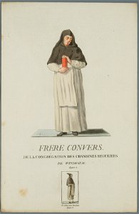 Frère convers de la congrégation des Chanoenes Reguliers de Windeshem, objectnr A 16348