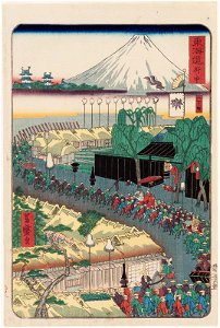 Fuchû, from the series Scenes of Famous Places along the Tôkaidô Road