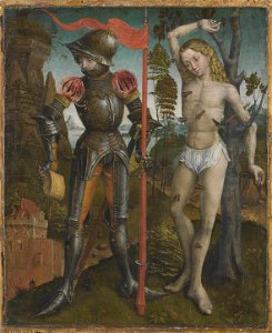 Fränkischer Meister um 1470-80 - Die hll. Florian und Sebastian - 10417 - Bavarian State Painting Collections