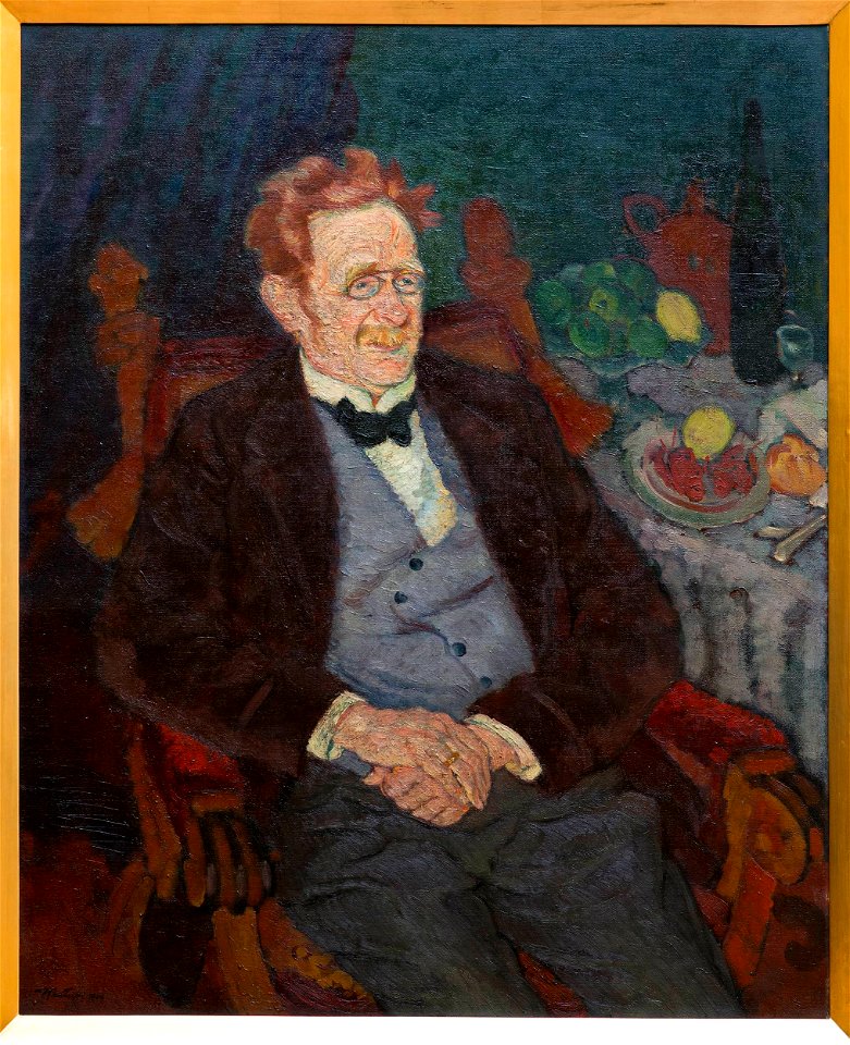 Fryderyk Pautsch - Portrait of director Karl Masner - MP 541 MNW - National Museum in Warsaw