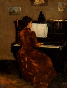 Frédéric Bazille - Jeune fille au piano