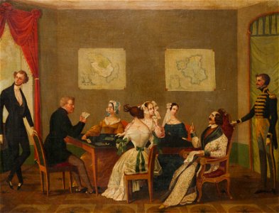 Fröhliche Gesellschaft c1850