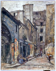 Frédéric Houbron - La rue Taille-Pain - P162 - Musée Carnavalet