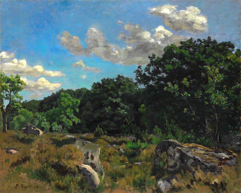 Frédéric Bazille - Landscape at Chailly - 1973.64 - Art Institute of Chicago