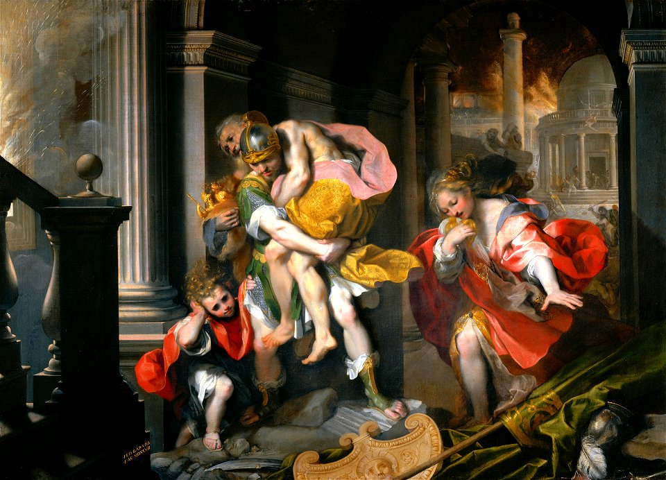 Fuga di Enea da Troia - Barocci