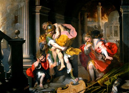 Fuga di Enea da Troia - Barocci