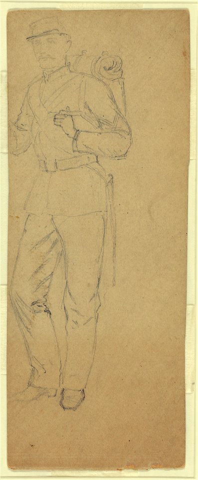 Full-length sketch of soldier LCCN2004661128