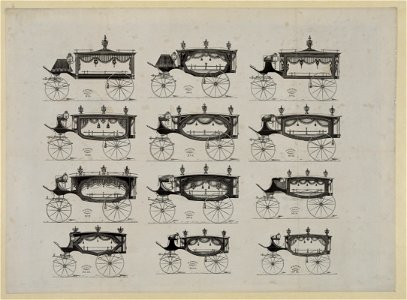 Funeral cars nos. 1-12 LCCN2003688079
