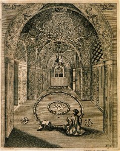 Funerary chamber of Shah Safi at his mausoleum at Qom, Iran