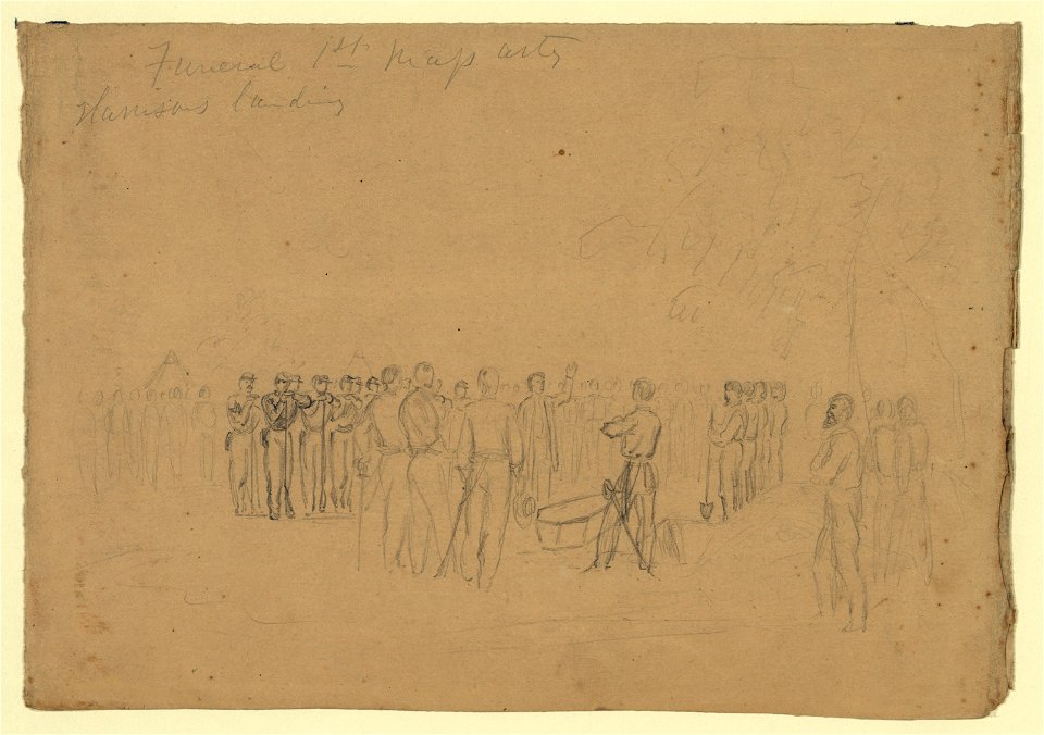 Funeral 1st Mass Arty Harrisons landing LCCN2004660814