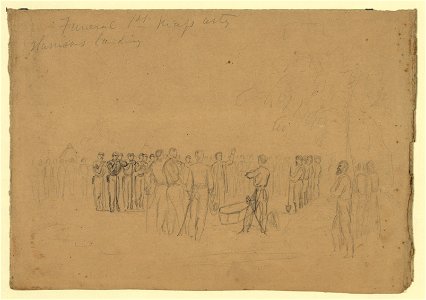 Funeral 1st Mass Arty Harrisons landing LCCN2004660814